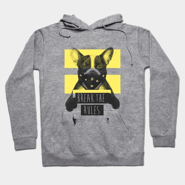 Rebel dog (yellow) Hoodie by soltib